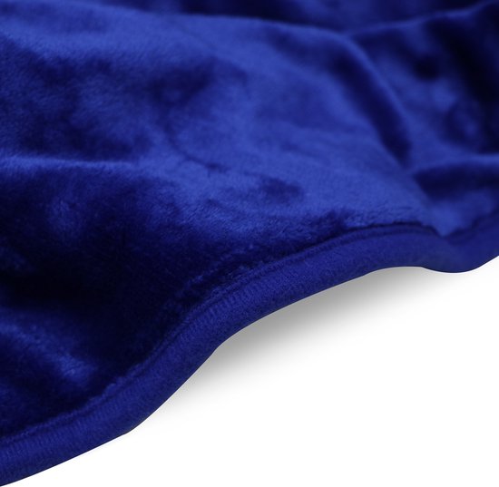 STAUS&BACH XXL Elektrisches Wärmekissen für Nacken, Schulter und Rücken - 93x73 cm - 3 Wärmestufen - Waschbares Heizkissen - Wärmekissen - Dunkelblau - WarmWrap