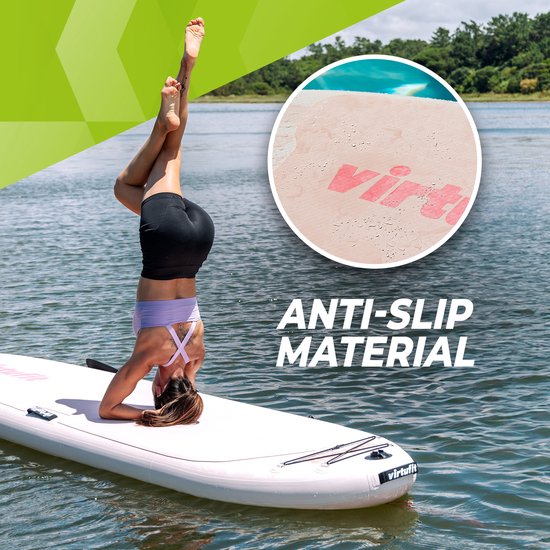 VirtuFit Cruiser Aufblasbares SUP Board 305 cm - Max. 180 kg - Komplettset - Inkl. Kajaksitz, Paddel, Pumpe, Tasche & GoPro Halterung - Stand Up Paddle Board - Pink