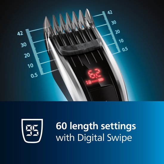 Philips Serie 9000 HC9420/15 - Haarschneider - Schwarz/silber - Mit Reiseetui