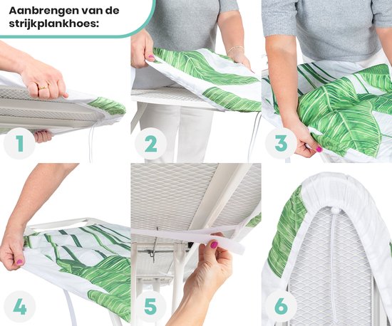 Loti Living Bügeltischbezug 124 x 38 cm - Strelitzia - Bügeltischbezug - Komplettset - Universal