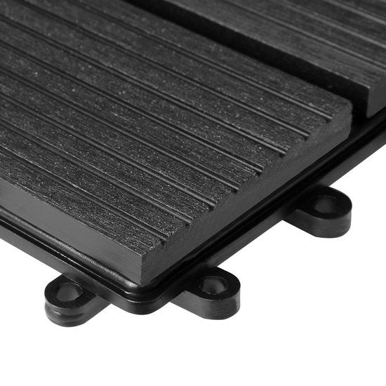 WPC-Terrassenfliesen - Classic Insert System 30x30cm - Anthrazit