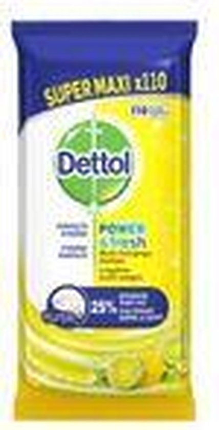 Dettol Multi-Reinigungstücher Maxi, Zitrone, 110 Stück