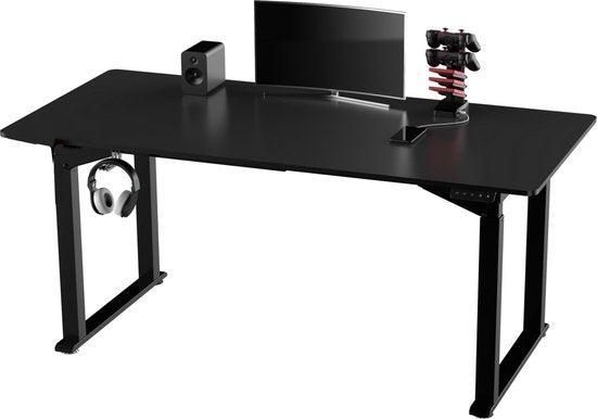 Schreibtisch Sitz-Steh elektrisch höhenverstellbar - Spieltisch - Spieltisch - Computertisch - Spieltisch - ergonomischer Arbeitsplatz - 130 kg Belastbarkeit - 160 x 75 cm