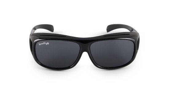 SPACEFLIGHT Overhead Sunglasses - Sonnenbrille in Schwarz - Polarisierte Brille - Unisex - Für Brillen mit einer Breite von maximal 150 mm und einer Höhe von 40 mm - Filterkategorie: 3