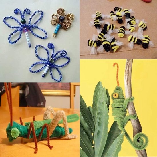 Saaf Pfeifenreiniger - 100 Stück - Chenille Faden - Hobby Basteln - 30 cm - 20 Farben