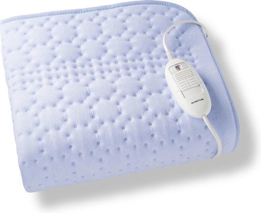 Inventum HN136I - Elektrisches Unterbett - Fußwärmer - 1 Person - 150x80 cm - Vlies - Hellblau