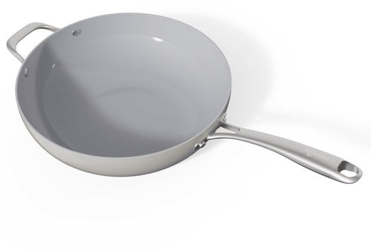 Safecourt Kitchen Keramische Wokpfanne - Ø 28 cm Wokpfanne - Induktion, Elektro, Keramik & Gas - PFAS & PTFE frei