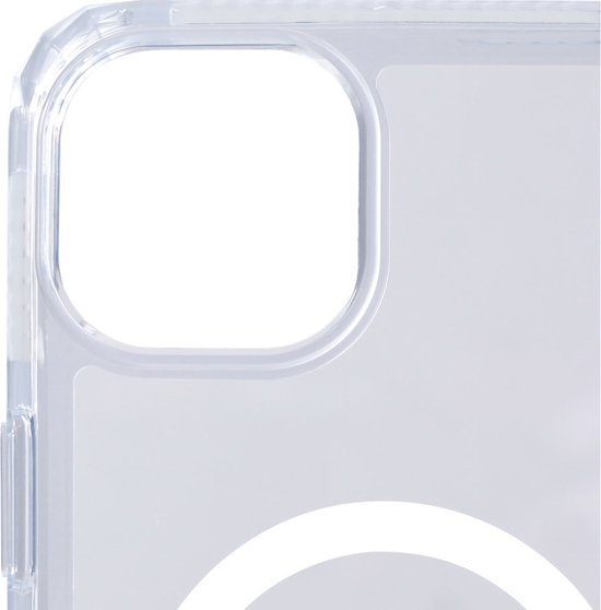 SoSkild Case iPhone 15 Plus MagSafe - Defend Heavy Impact Case - Transparent Magnetic Magsafe Case - Transparent
