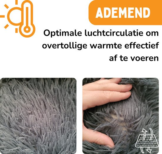 By Cee Cee Car Hundekorb für Auto - Mit Sicherheitsgurt - Für große Hunde - Dunkelgrau - Größe M