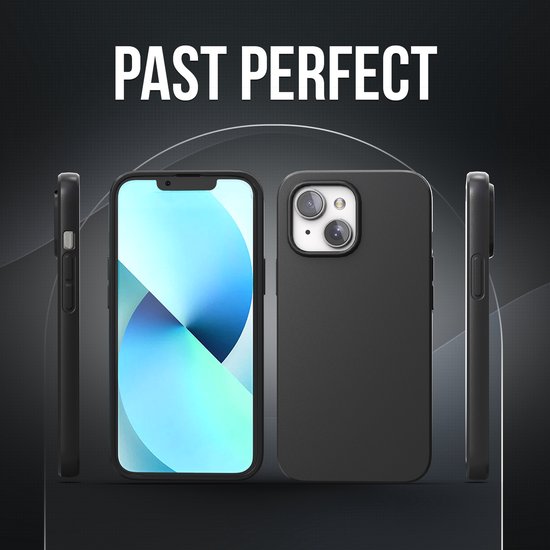 Telefon Fall schwarz geeignet für Iphone 13 Fall mit Displayschutzfolie Schutzglas