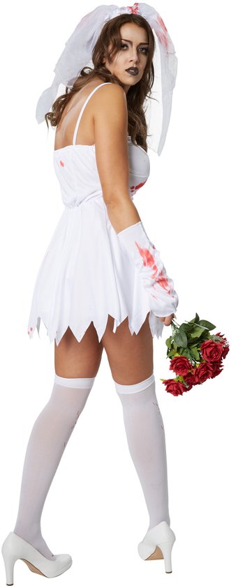 Dressforfun Sexy Gruselbraut M - kostüm kostüm halloween kostüm partykleidung karneval kostüm partykleidung - 302246