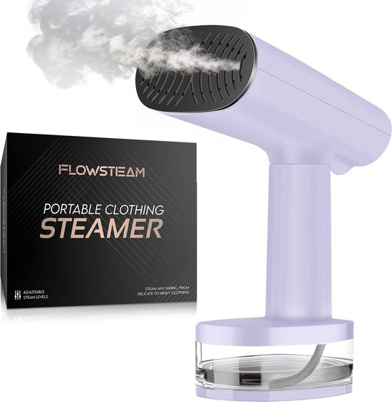 FLOWSTEAM® Luxury Clothes Steamer - Hand Steamer - Steamer Clothes - Lavender Edition