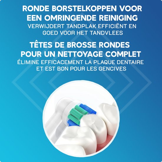 Cosity - 24x Oral-B und Braun kompatible Bürstenköpfe - Briefkastenverpackung - Weiß