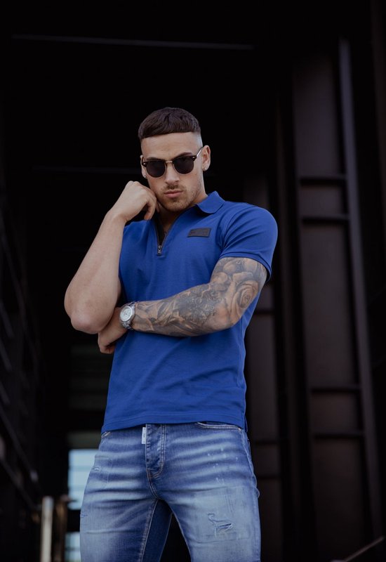 AB Lifestyle - Platinum Polo | Navy Peony - Herren - Größe: XS