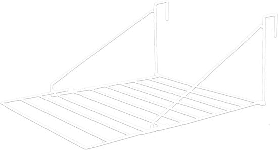 BRASQ Wäscheständer hängend weiß - 5 Meter - Wäscheständer für Tür und Balkon - Faltbarer Wäscheständer - Wandtrockengestell - Hängendes Trockengestell - 53x71x27 cm