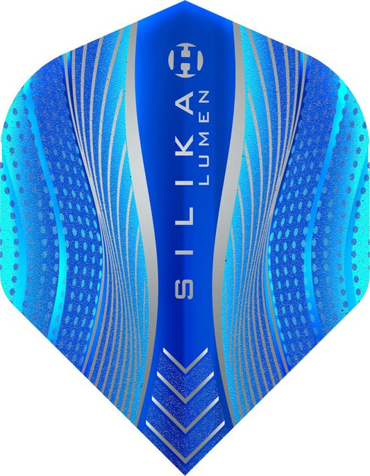 Eggen Silika Lumen NO2 blau stark kristallin beschichtet - Dartflüge