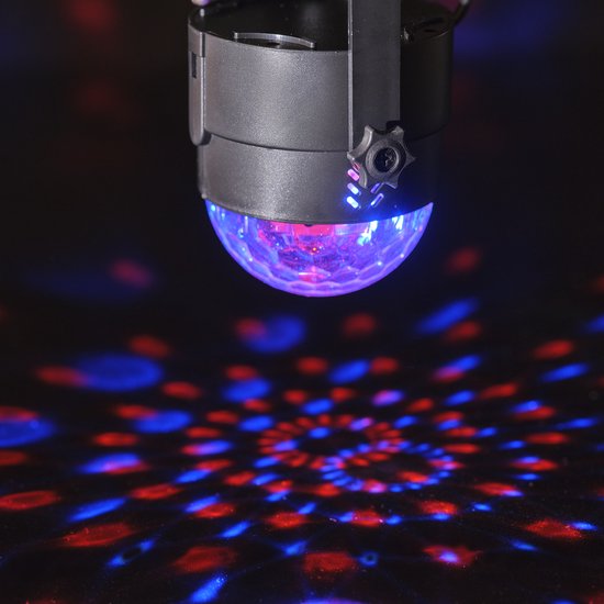 Denver Rotating Disco Light - LED - Discokugel - Musikgesteuert - Fernbedienung - Erwachsene / Kinder - LDB318