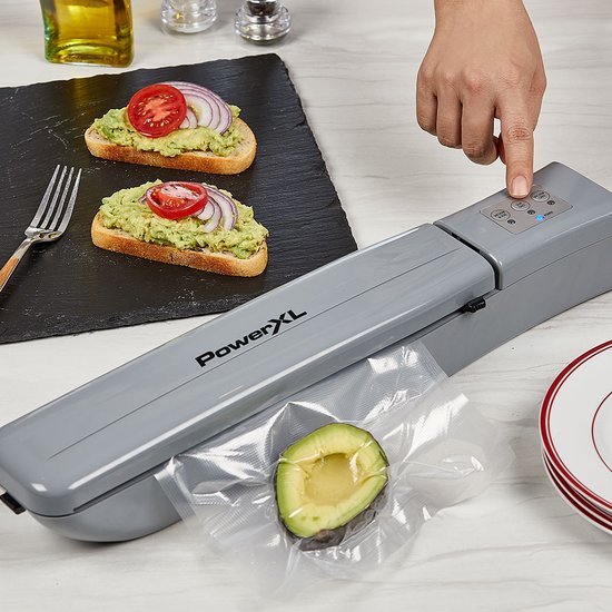 Duo NutriSealer Vakuumbehälter 2er-Set – Frischhaltung von Lebensmitteln mit Vakuumtechnik, mikrowellen- und gefriergeeignet, auslaufsicher mit Datumsanzeige