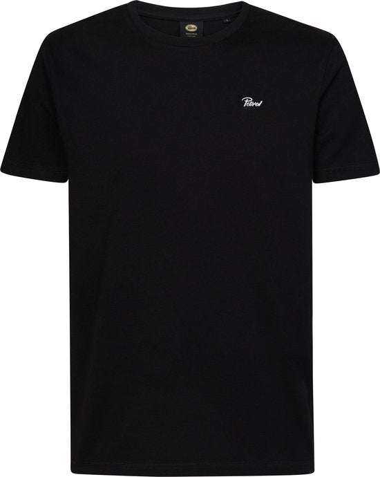 Petrol Industries Herren-T-Shirts 3er-Pack – Rundhalsausschnitt – Baumwolle – Regular Fit – T-Shirt-Set mit kurzen Ärmeln – 3er-Pack – Schwarz – Größe XL