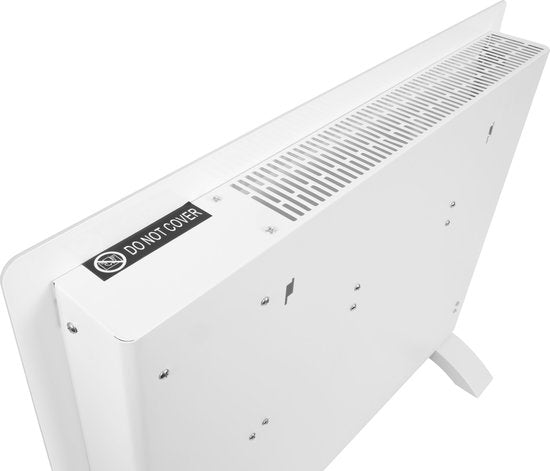 VONROC Luxury electric heater - Mit Glasscheibe - 750W/1500W - Beheizt Räume bis zu 18m2 - Mit App (über Wifi) als auch manuell - Einstellbarer Thermostat und Timer - Weiß