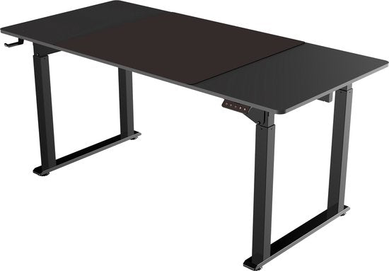Schreibtisch Sitz-Steh elektrisch höhenverstellbar - Spieltisch - Spieltisch - Computertisch - Spieltisch - ergonomischer Arbeitsplatz - 130 kg Belastbarkeit - 160 x 75 cm