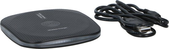 Grundig Wireless Charger - Qi-Ladegerät - 5-10MM Ladedistanz - Anti-Rutsch - kompakte Größe - Schwarz