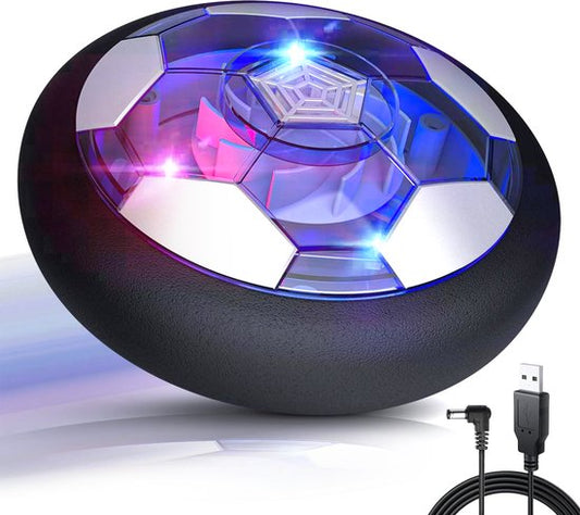 Tech Essentials Hover Ball - 18cm - Led-Beleuchtung - Wiederaufladbar - Hover - Soft Indoor Fußball - Indoor Air Toy Ball - Kinder