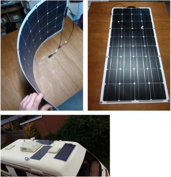 Solarpanel - Flexibles Solarpanel - Solarpanel Camper - Solarpanel tragbar - Langlebig - Ökologisch - 100x 50 cm