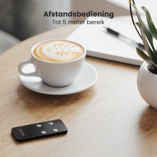 Auronic Electric Heater - Konvektor-Heizung mit Thermostat und Fernbedienung - Glasheizung - 2000W Heizung - Grau