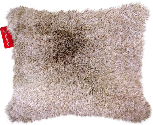 Auronic Wärmekissen - Teddy - 45x60 - Kabellos - Wiederaufladbar - Elektrisches Kissen - Infrarot - Taupe