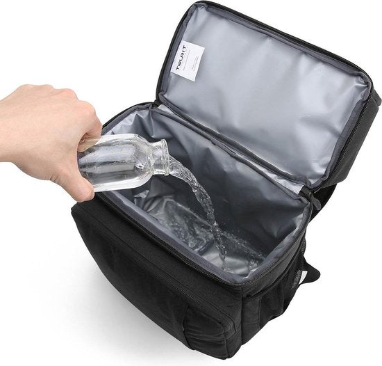 Kühlrucksack (28L) - Für 16 Dosen - Lunchtasche für Frauen und Männer - Schwarz