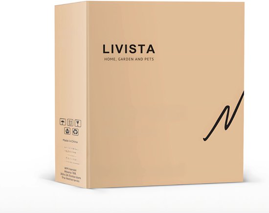 Livista® - Katzenhaus - Farbe Naturholz - 60x30x30 cm - Hochwertige Materialien - Mit Kissen