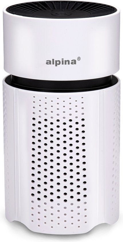 alpina Mini-Luftreiniger mit HEPA-Filter H13 - Luftreiniger mit Ionisator für Räume 6m2 - Luftreiniger mit USB für Innen und Außen - Luftreiniger 1.5W - Weiß