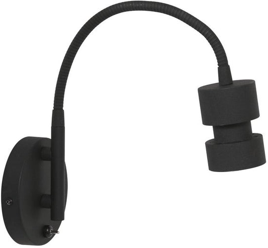 Wandleuchte Natasja LED 3094ZW Schwarz – dreh- und neigbar, inklusive GU10-Leuchtmittel, aus Kunststoff und Metall – Steinhauer