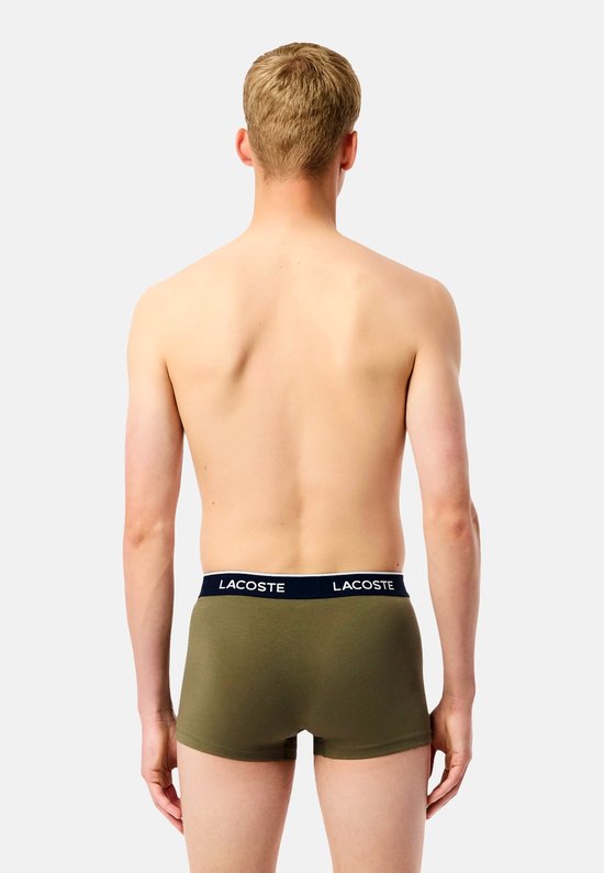 Lacoste Trunks Shorts Männer - 3 Stück - Olive/Delphinium - Größe XL