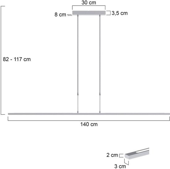 Pendelleuchte Steinhauer Zelena LED - Stahl