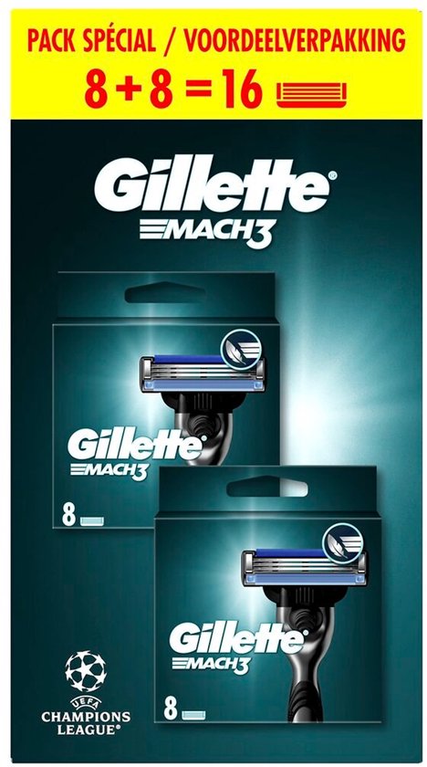 Gillette Mach 3, 2er-Pack à 8 Stück
