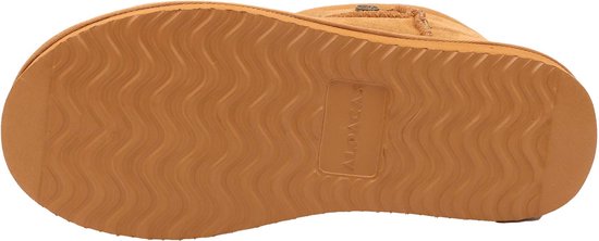 Alpacas Footwear - Damen - Kurze Stiefel aus echtem Wildleder - Gefüttert mit 100% weicher Lammwolle - Kastanie - 42