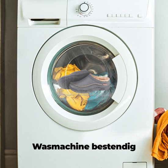 Hausschuhe Männer - Hausschuhe - Mokassins - Grau - Rutschfest - Größe 42/43 - Comfeet
