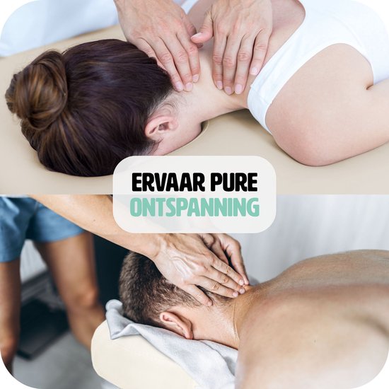2-Zonen-Massagetisch beige - 5cm + Tragetasche - 401462