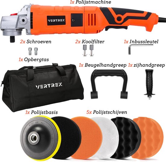 VERTREX Polierer - Poliermaschine für Autos - Polierscheiben - Poliermaschinen