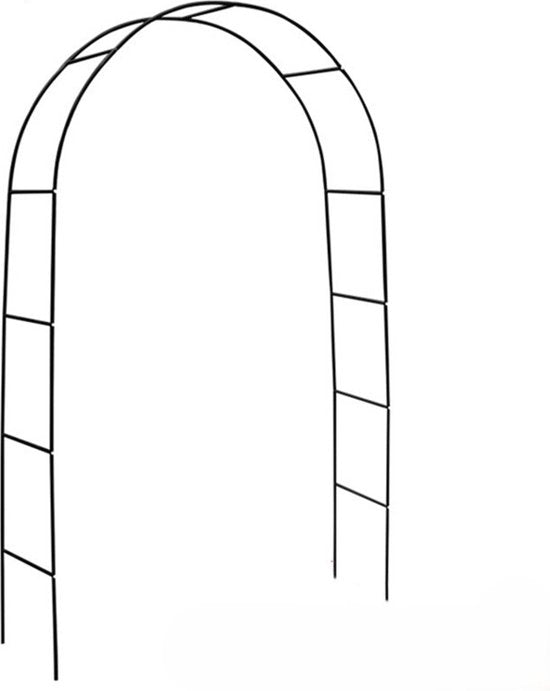 Ceruzo Rosenbogen 140 x 240 cm - Kletterhilfe aus Metall für Rosen und Kletterpflanzen - Pulverbeschichteter Rahmen