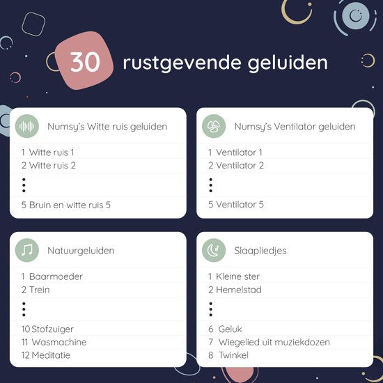Numsy Bruno White Noise Machine Baby - Weißes Rauschen Gerät - 2025