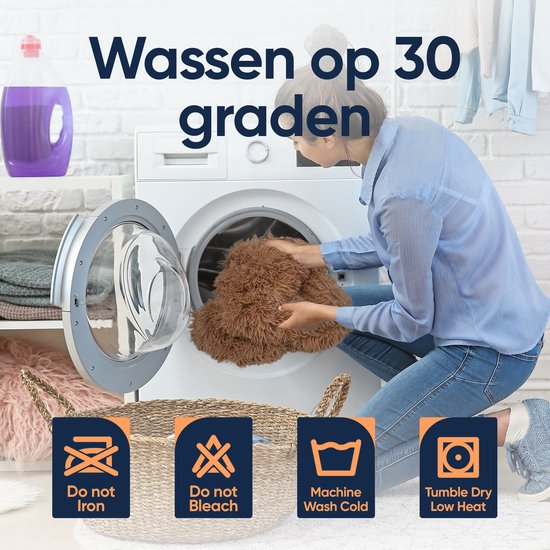 Happysnuts Donut Hundekorb 100cm - Braunes Hundebett - Hundebett - Waschbares Hundekissen