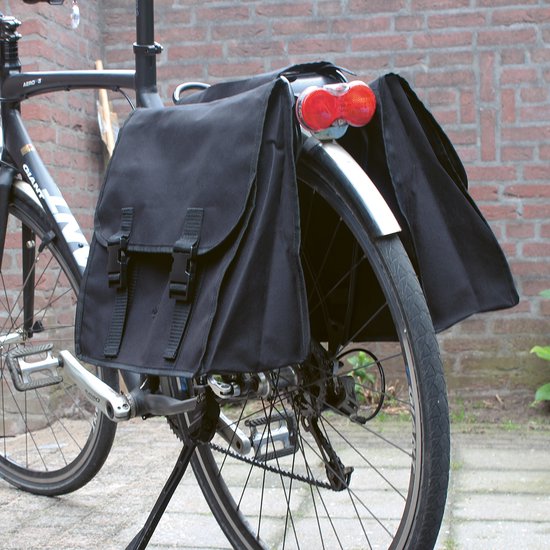 Greenlands – Doppelte Fahrradtasche – 34 Liter – Schwarz/Braun