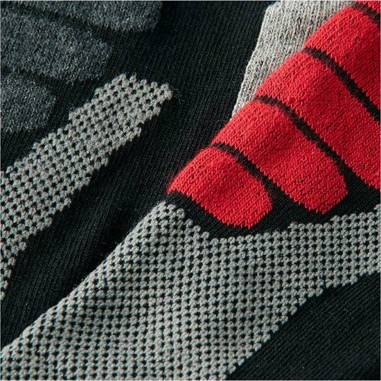 Xtreme Wandersocken für jedes Wetter, 2er-Pack, Schwarz & Rot – Socken – 42–45