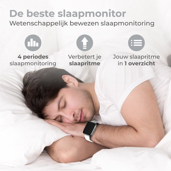 Nuvance - Smartwatch für Männer und Frauen mit Bluetooth - IP68 Wasserdicht - Geeignet für alle Smartphones - Schrittzähler und Herzfrequenzmesser - Silber
