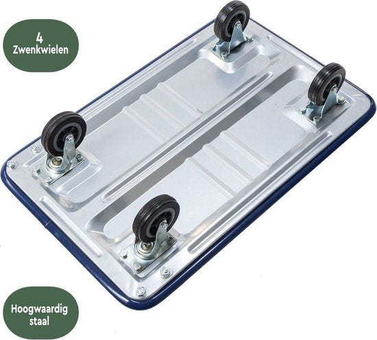 BRASQ Transportwagen - Kapazität 150 KG - Plattformwagen - Möbelroller - Dolly - Transportwagen - Lagerwagen - Plattformwagen