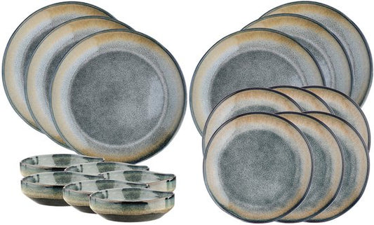 Service Les Essentiels GENESIS - 18 Stück - Erde