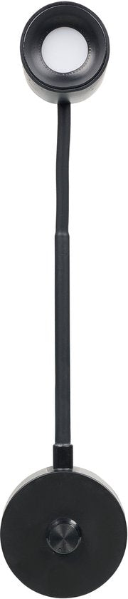 Smartwares IDE-60066 - Dimmbares warmweißes Nachtlicht - 2700-3000K - 200 Lumen - Flexibler Hals - Direkt in die Steckdose - Schwarz - Leselicht / Stimmungslicht